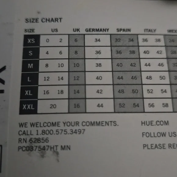 NWT HUE Chocolate Brown Vegan Leather Cropped Flared Leggings Sz XL - Picture 7 of 7